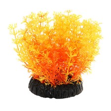 1pcs Artificial Aquatic Plants for Fish Tank Landscape Plants Decoration, Yellow