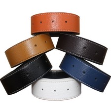 Mens Leather Belts Replacement Belt Strap without Buckle 38mm Wide