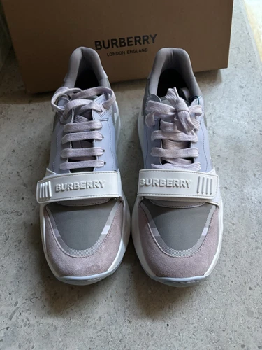 Burberry Men's Ramsey Pale Blue Sneakers US 8 / Eur 41
