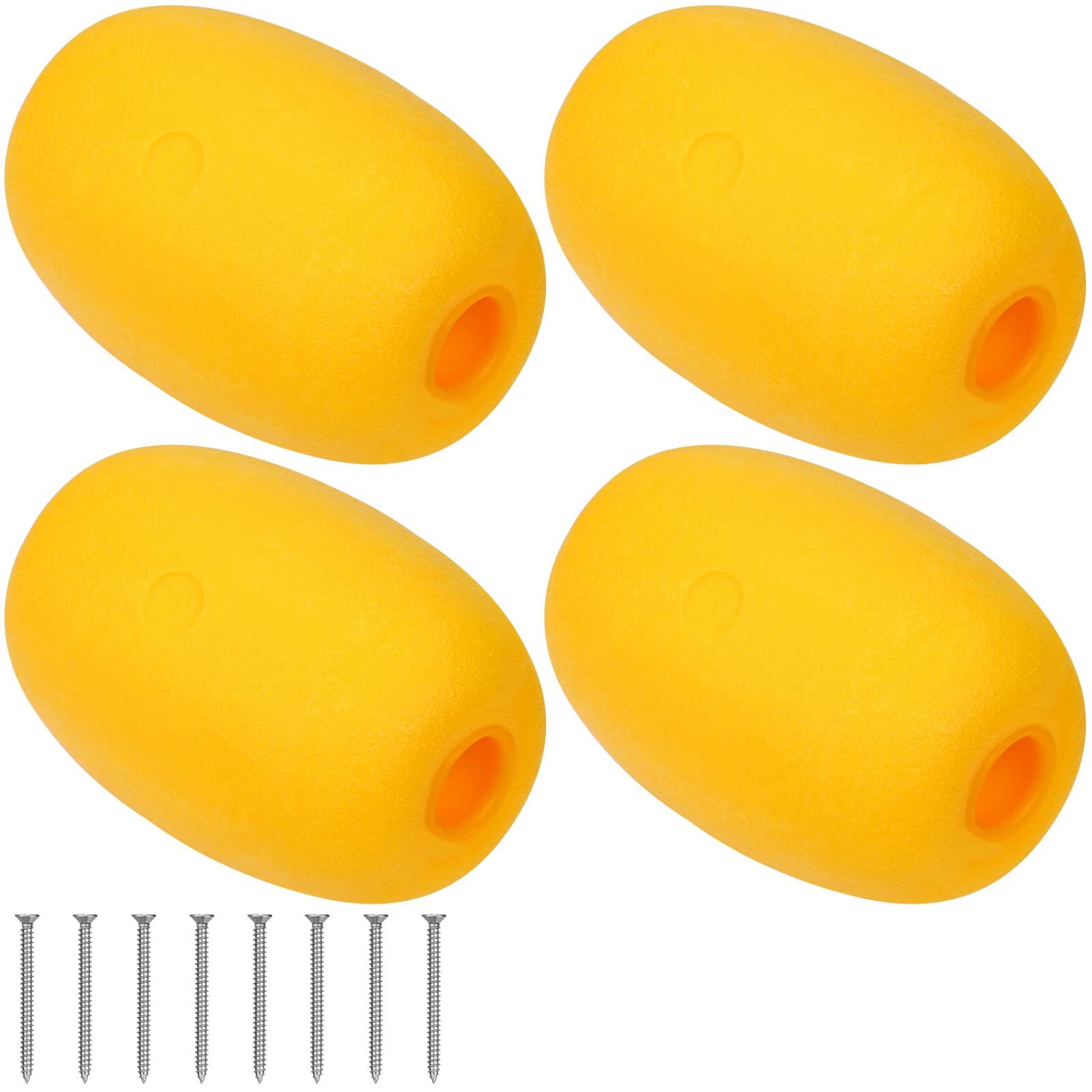 Rope Floats with 4/5 Inch Hole, 6 x 4 Inches, Durable Foam Float Buoys for Sk...