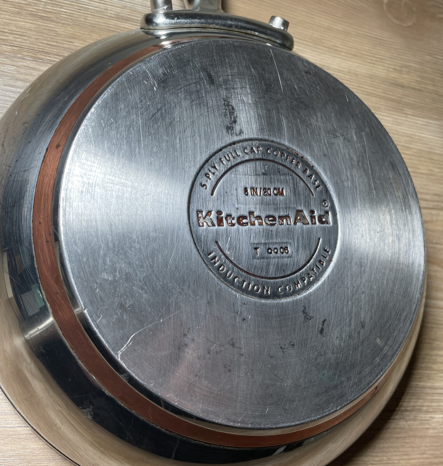 KitchenAid 5Ply Full Cap Copper Base 8” 8 Inch Induction Frying Pan