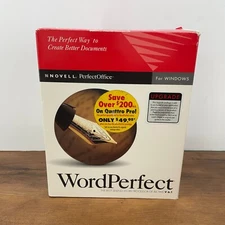 WordPerfect 6.1 for Windows 3.5" Floppy Disk Upgrade Word Processor Novell NOB