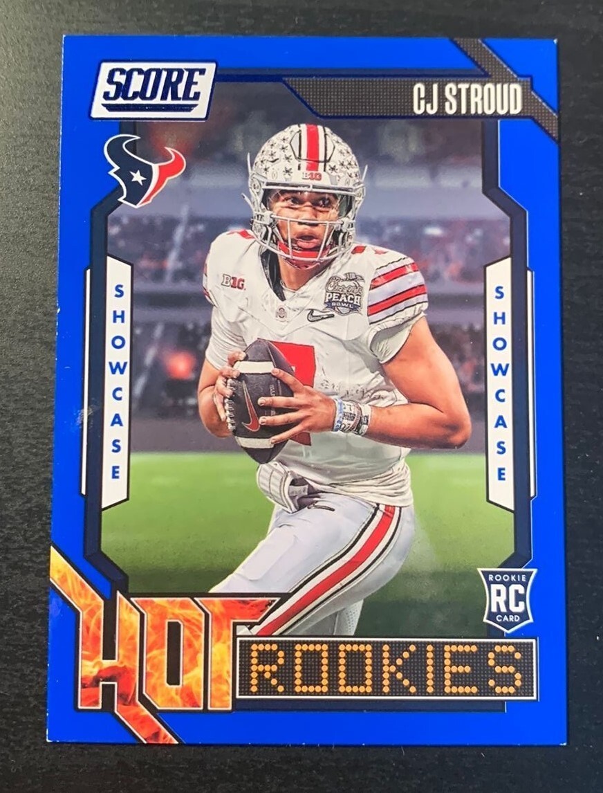 2023 Score Hot Rookies Showcase #3 CJ Stroud RC #'d 52/100 TEXANS OHIO STATE ROY