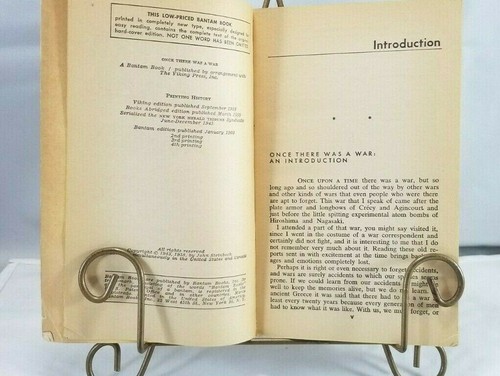 Once There Was a War by John Steinbeck / Paperback / 1960 Bantam Publ./ 4th Prnt - Picture 5 of 6