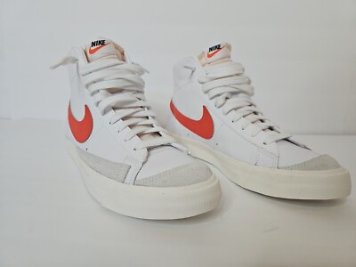New Men Size 9.5 - Nike Blazer Mid 77 Vintage White Picante Red