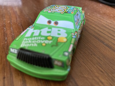 DISNEY PIXAR CARS CHICK HICKS HTB #86 HOSTILE TAKEOVER BANK