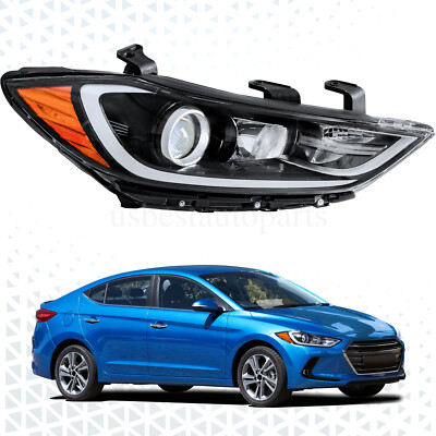 Headlight Headlamp Passenger Right RH Side Halogen For 2017 2018 Hyundai Elantra
