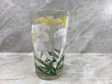 Easter Lily Peanut Butter Glass Glasses Drinking Kitchen Mauzy 24-2