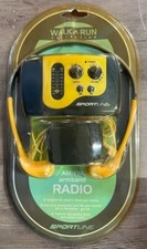 SportLine Walk Run Collection AM FM Armband Radio Yellow/Black NIB