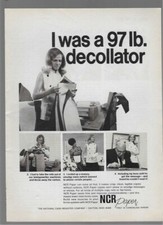 NCR Paper National Cash Register 97 Lb Decollator 1969 Vintage Print Ad on The Hot Collector