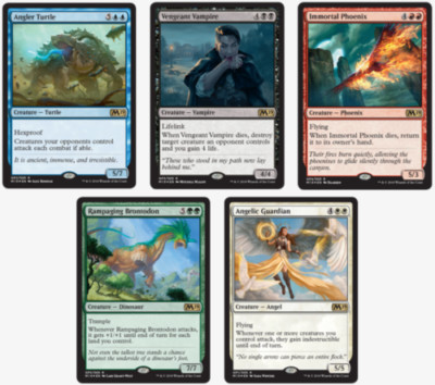 5 x FOIL Immortal Phoenix Vegeant Vampire Angler Turtle Angelic Guardian