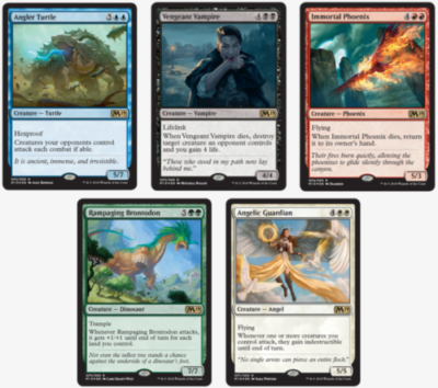 all gift cards mtg Magic the Gathering Pack english Wizards Coast Trading : Toys & Games You may reveal a creature card and/or a land card from among them and put the revealed cards into your hand ALL 5 FOIL CARDS Exclusive