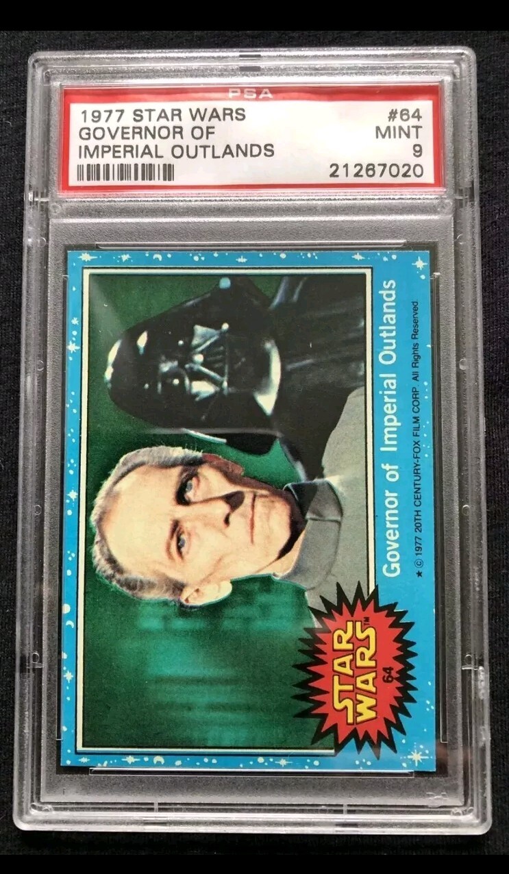1977 Star Wars Topps #64 Governor of Imperial Outlands PSA 9 Mint Rare