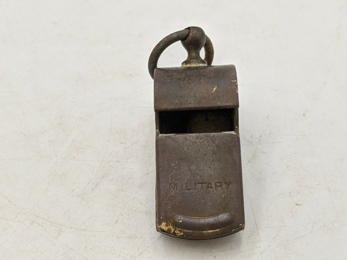 Vintage Military Brass Whistle USA Official Army Police
