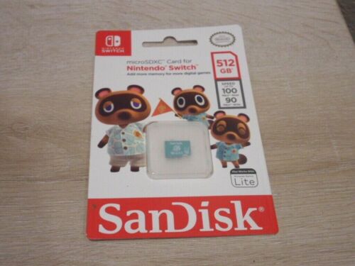 Carte microSDXC SanDisk 512 Go pour Nintendo Switch Maroc