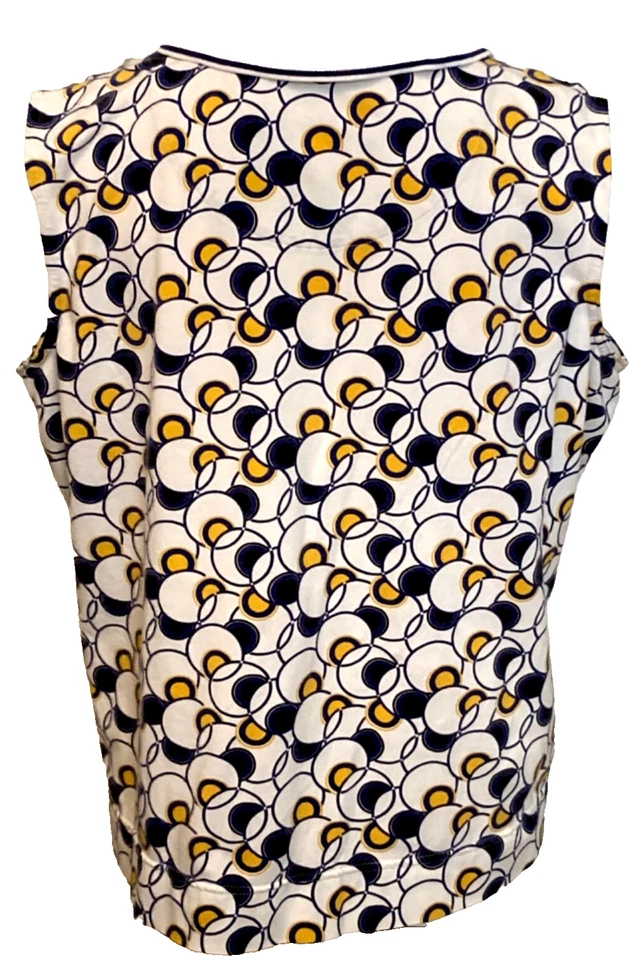 Liz Golf de colección. Top de punto Liz Caliborne sin mangas cuarto cremallera 1X elástico preppy Foto 2 de 4