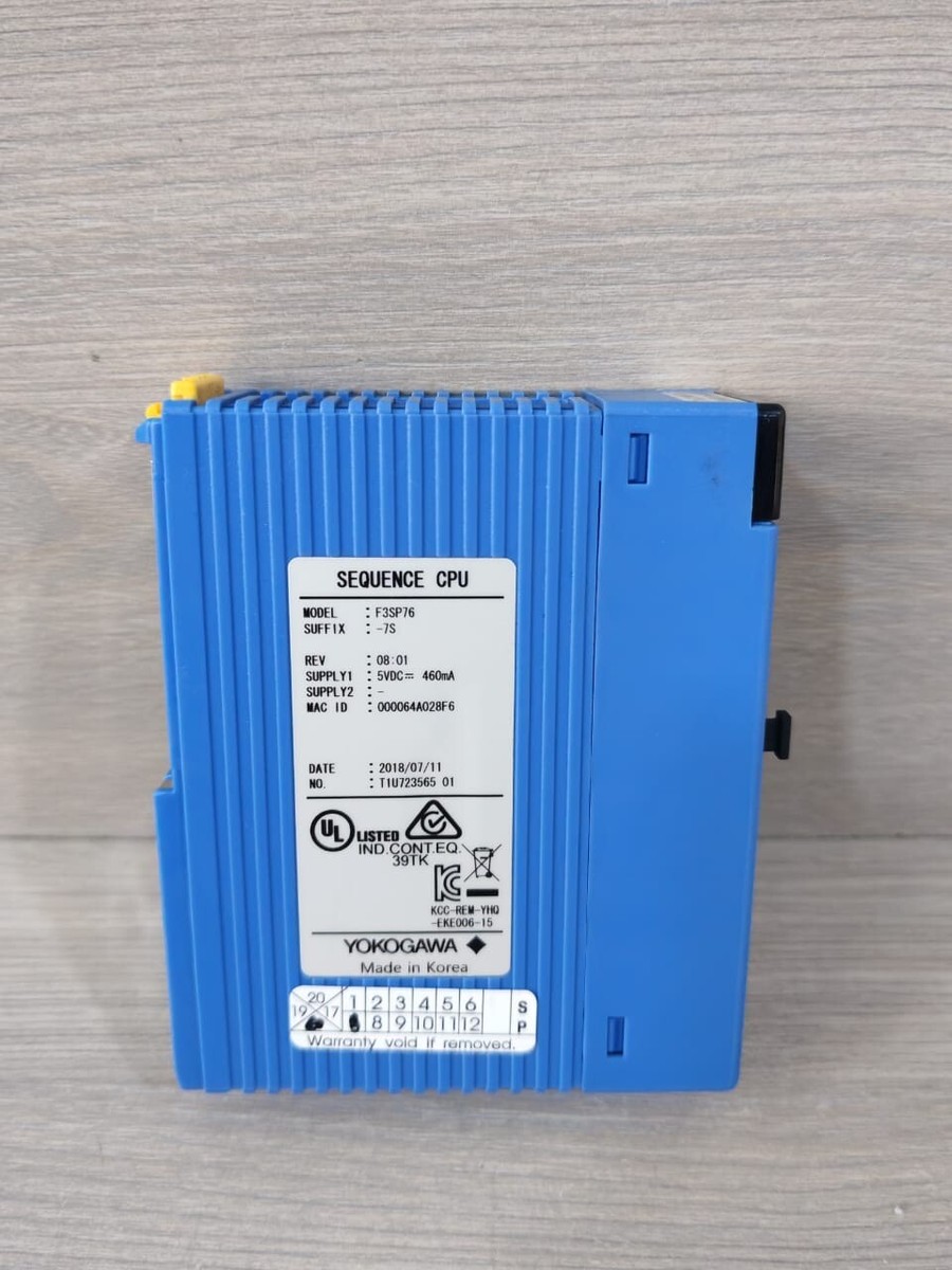 YOKOGAWA F3SP76-7S REV.08.01 SEQUENCE CPU MODULE | eBay