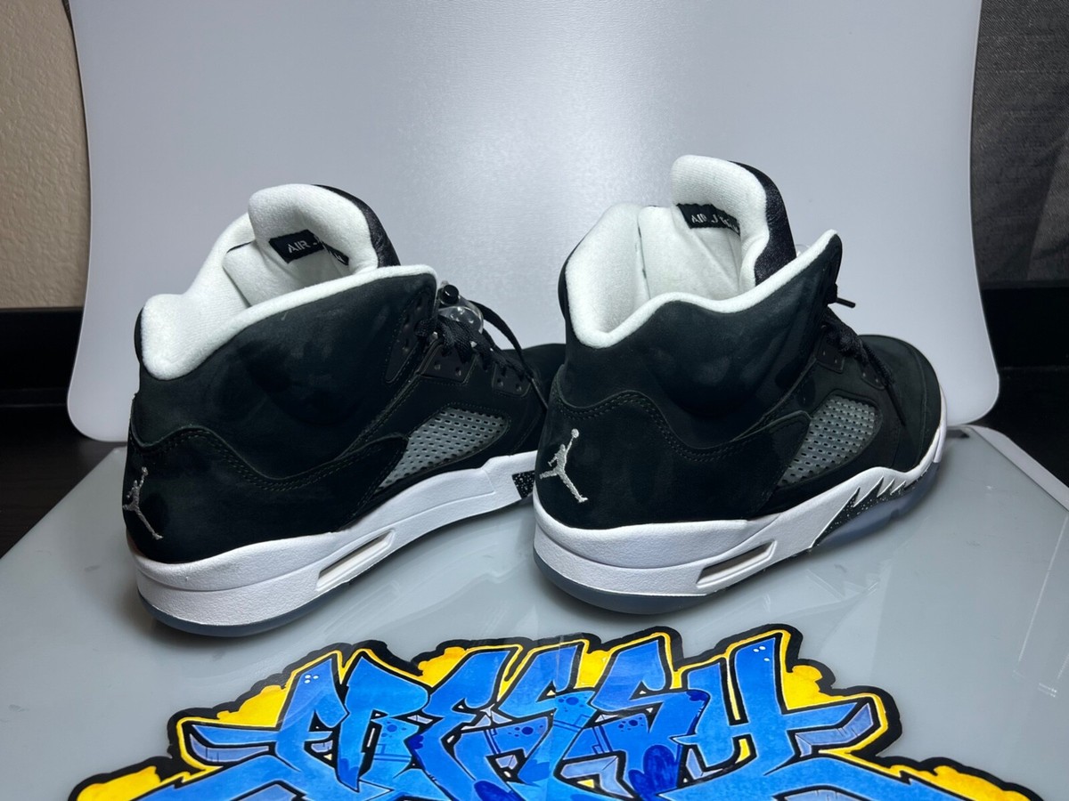 Nike Air Jordan 5 Retro Oreo 2013 136027-035 Black White | eBay