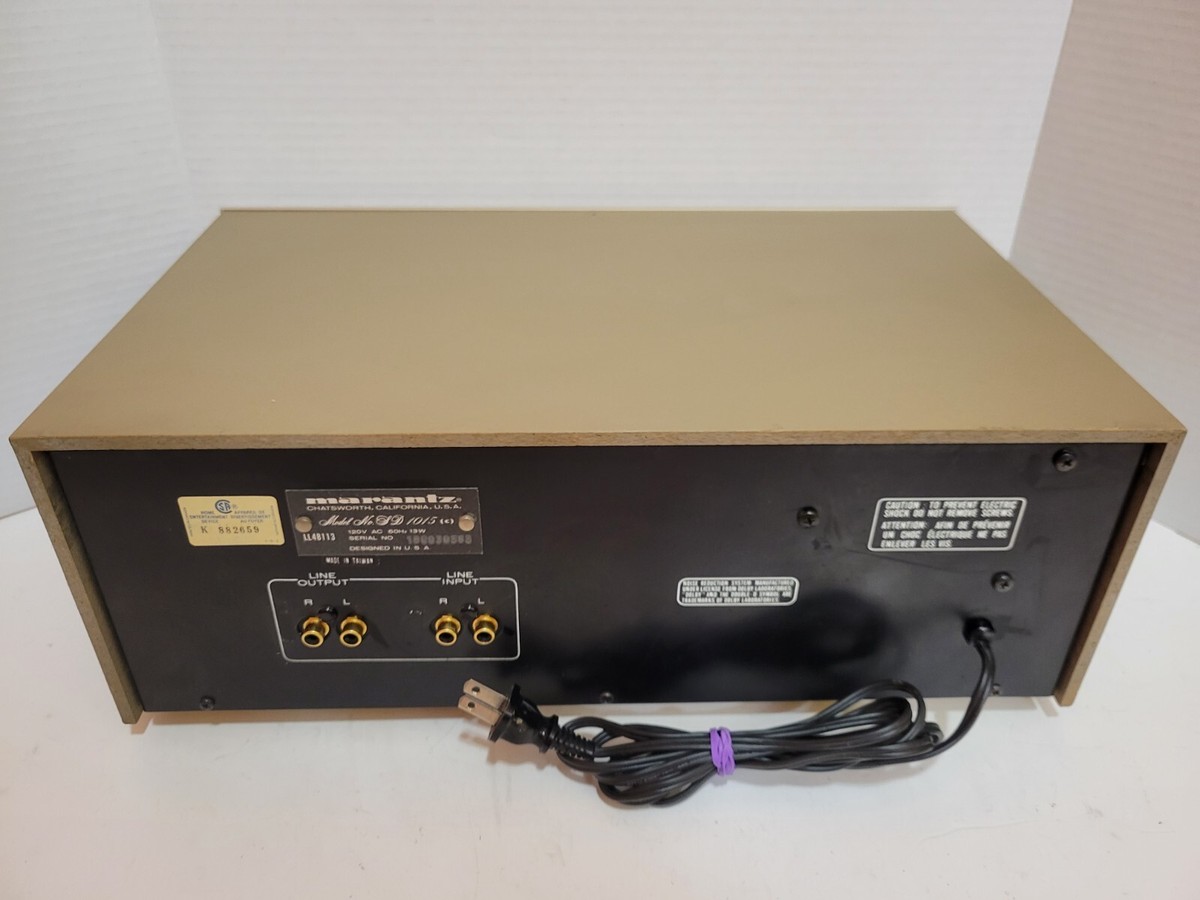 Platine Cassette Marantz SD 1015 - Lecteur Enregistreur Vintage Argenté