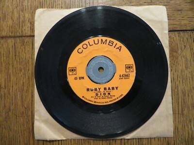 Dion   Ruby Baby / He'll Only Hurt You 1962 Columbia 4-42662 7'' Single VG