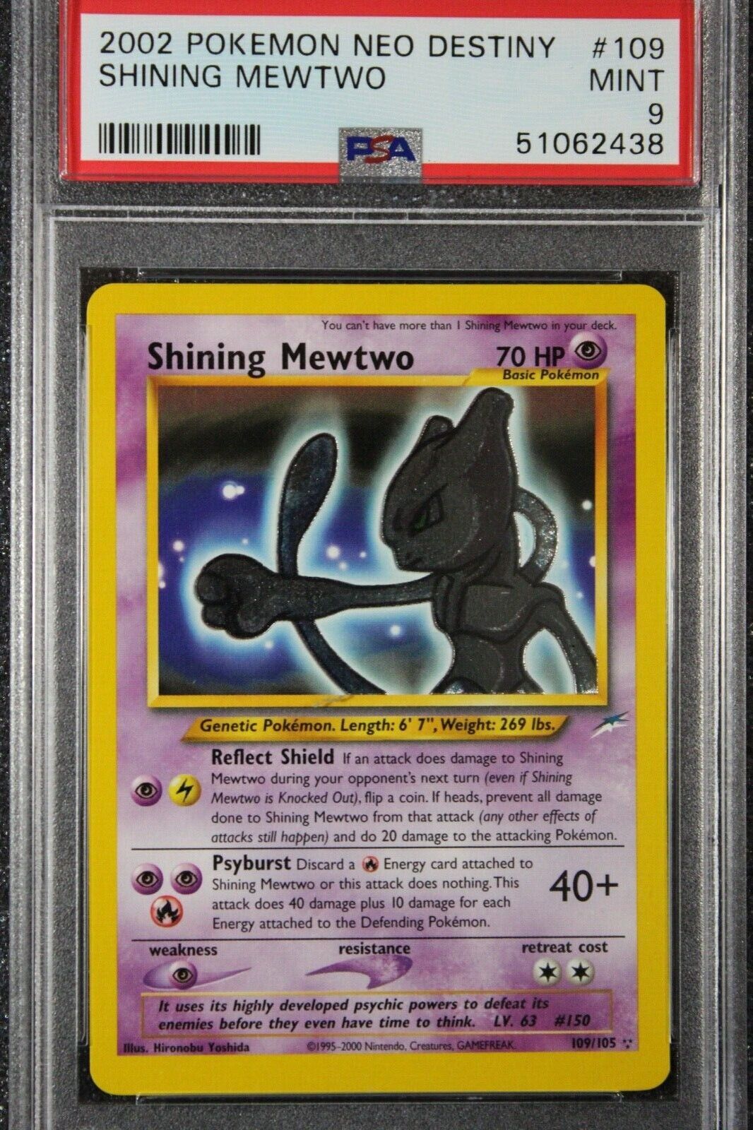  Pokemon - Shining Mewtwo (109) - Neo Destiny - Holo : Toys &  Games