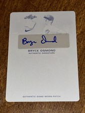 BRYCE OSMOND 2018 Leaf PERFECT GAME Autograph BLACK PRINTING PLATE #1/1 ANGELS