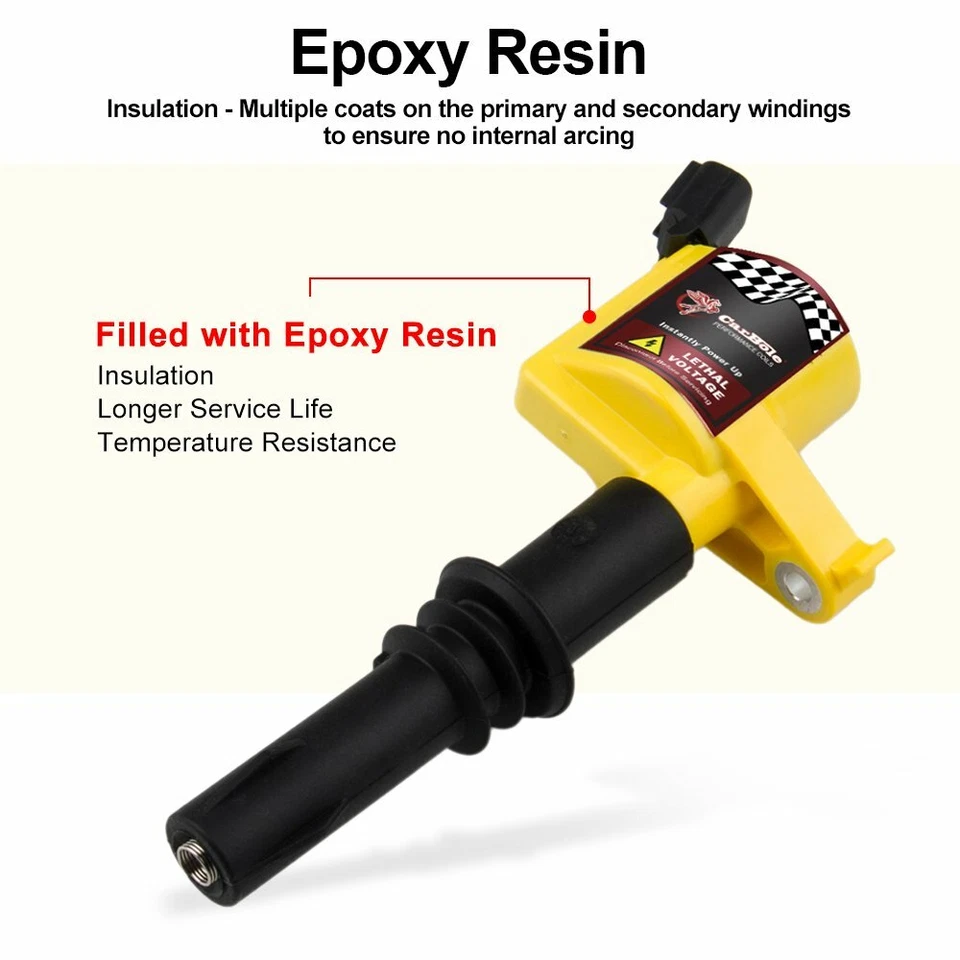 8Pc High Performance Ignition Coils For Ford F150 F250 F550 EXPLORER 4.6/5.4L V8 - Image 4 of 4