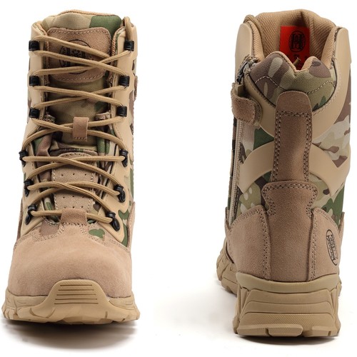 8" Wasserdicht Militär Taktisch Herren Arbeitsstiefel mit YKK Seitenreißverschluss - Bild 3 von 6