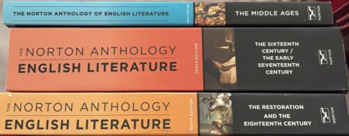 Norton Anthology of English Literature Tenth Edition Volume A, C, and C