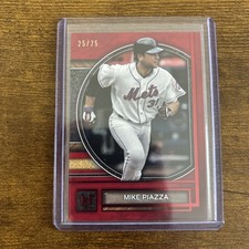 2025 Topps Museum Collection #17 Mike Piazza Ruby #/75