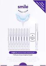 SmileDirectClub Teeth Whitening Kit with LED Light - 9 Pack Gel Pens - Professio