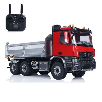 In Stock 6WD Metal Chassis 1/14 Radio Control Dump Truck Differential Axle Sound