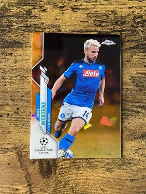 2019-20 Topps Chrome Sapphire - Dries Mertens Orange Sapphire /50 SSC Napoli