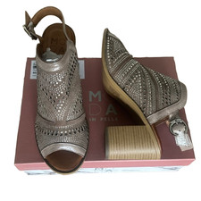 Moda-in-Pelle Rattina Women's Rose Gold Size UK 7 EU 40 Suede Block Heel Sandals