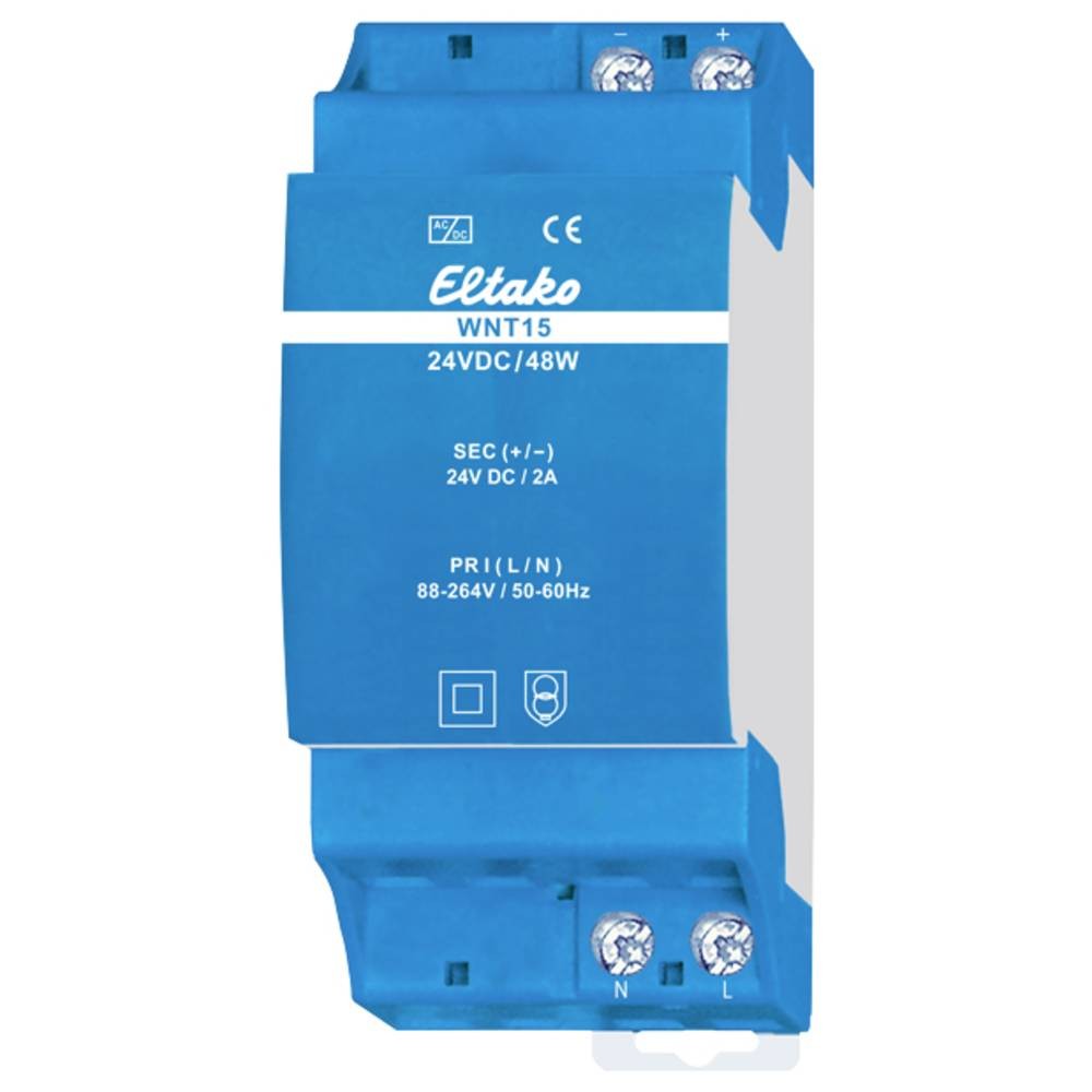 Alimentation rail DIN Eltako 48 W évite les pannes de vos automatismes électriques 2 A