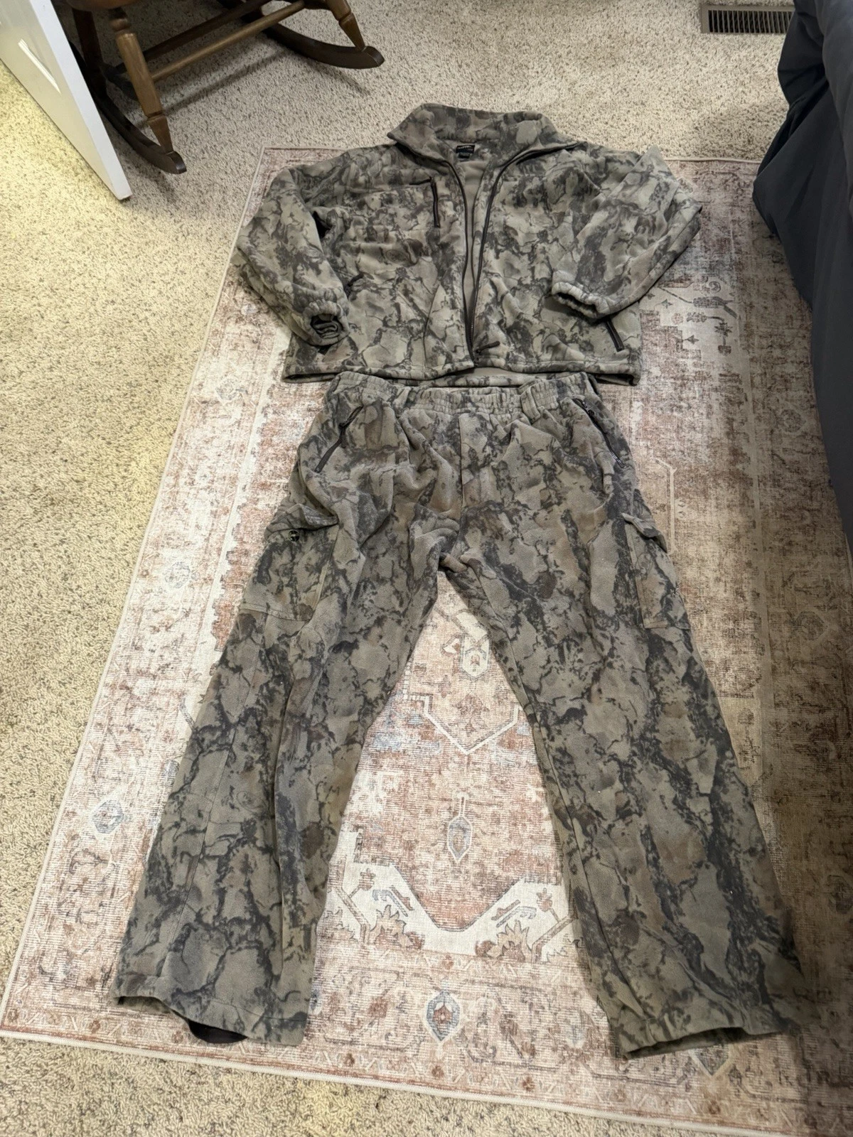 Natural Gear Fleece Lined Soft Shell Pants, Jacket, And Neck Gator 2XL