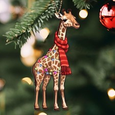 Giraffe Christmas Ornament, Animals Funny