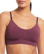 Lauren Ralph Lauren Luxe Smoothing Wireless Bralette 4L0079 Purple Wine Size M