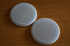 1 Paar DIN-130 Lautsprecher-Universalabdeckung Abdeckung Grill weiß