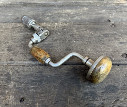Vintage Rare Stanley No 73 Ratchet 5” Sweep Hand Brace Hand Drill Auger Old Tool - Picture 6 of 15