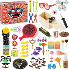 Prank Gift Box, 36 Styles 72 Pcs Toys with Fart Spray, Multicolor a 