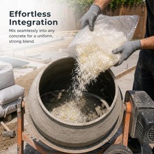 Polyacrylonitrile Fiber for Concrete Repair - for industrial use | for masonry