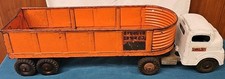 For All Ages!! Vintage Structo Metal Toy Truck With Grain Trailer