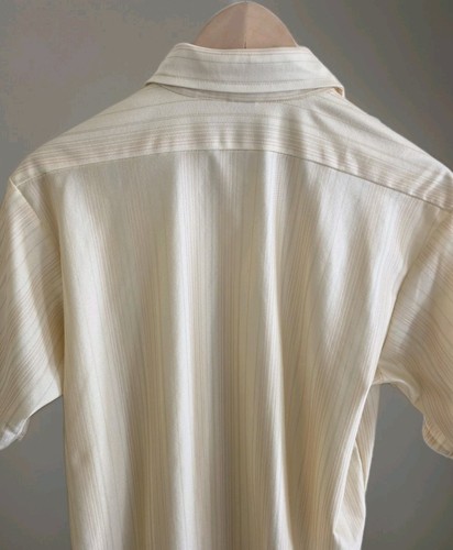 Vintage Van Heusen Striped Button-Up Polyester Leisure/Disco Shirt Size 16 M/L - Picture 9 of 11