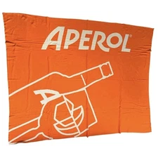 Aperol Spritz Orange Cotton Throw Blanket **BRAND NEW**