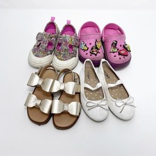Toddler Girl Lot Of 4 Shoes Sandals Sz 8