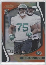 2021 Panini Absolute Rookies Spectrum Orange 8/75 Alijah Vera-Tucker #199 1l2