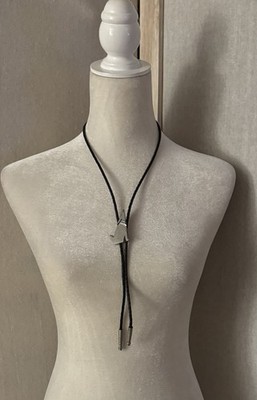 EGE@89 Pewter  Southwestern Wolf Bolo Tie