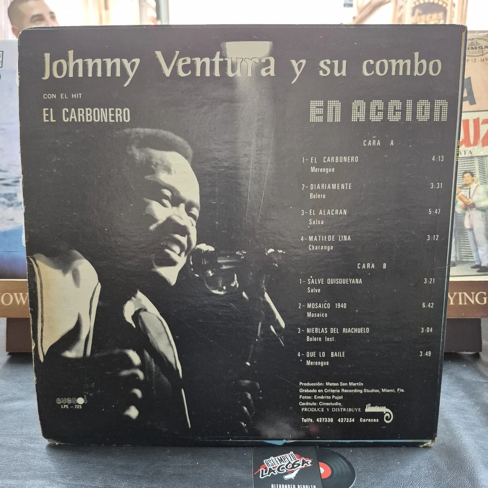 Johnny Ventura Y Su Combo ‎– En Accion - Latin, Salsa Guaguancó, Venezuela, 1976 - Image 2 of 4