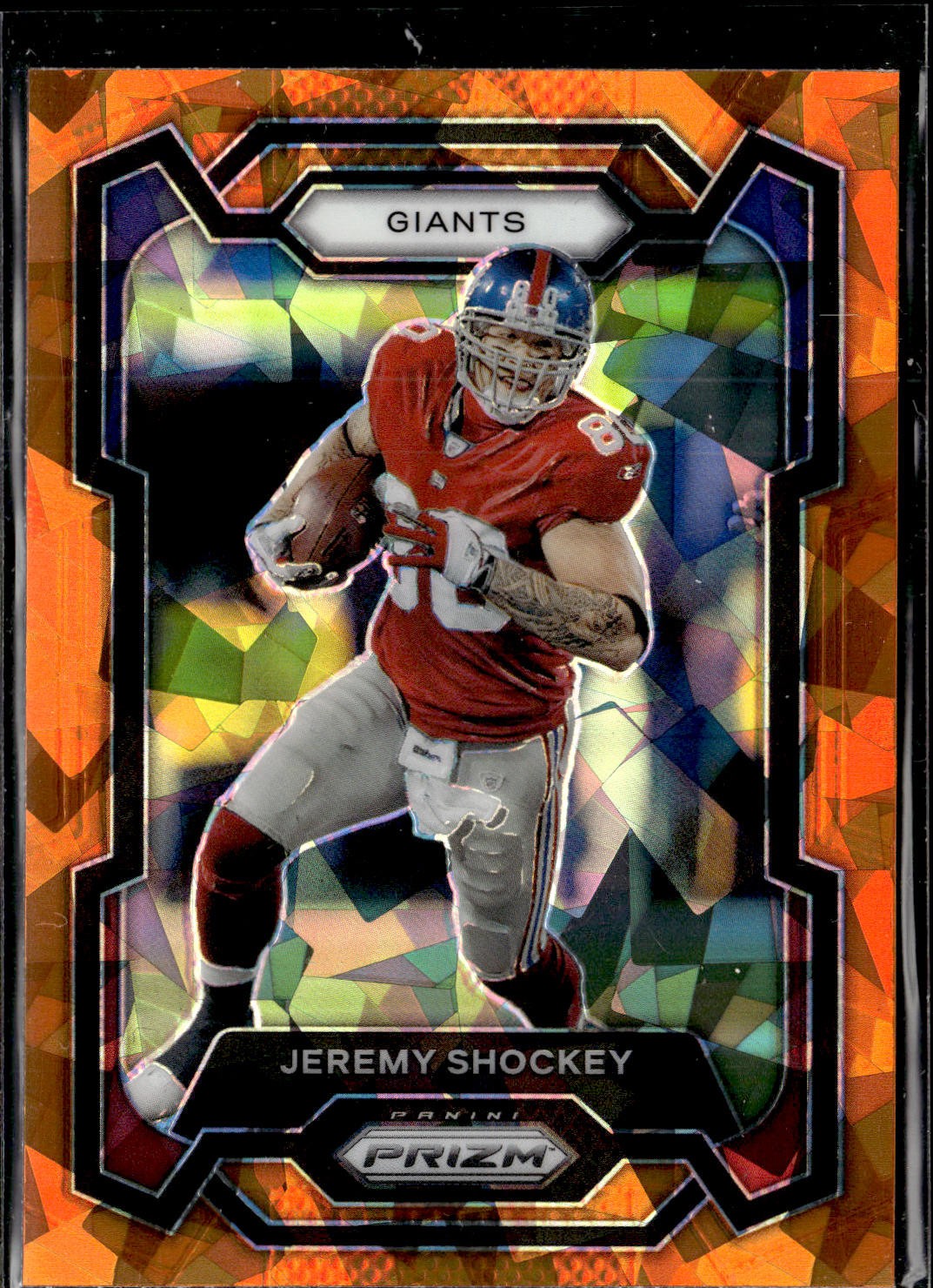 2023 Panini Prizm Orange Ice Jeremy Shockey #222